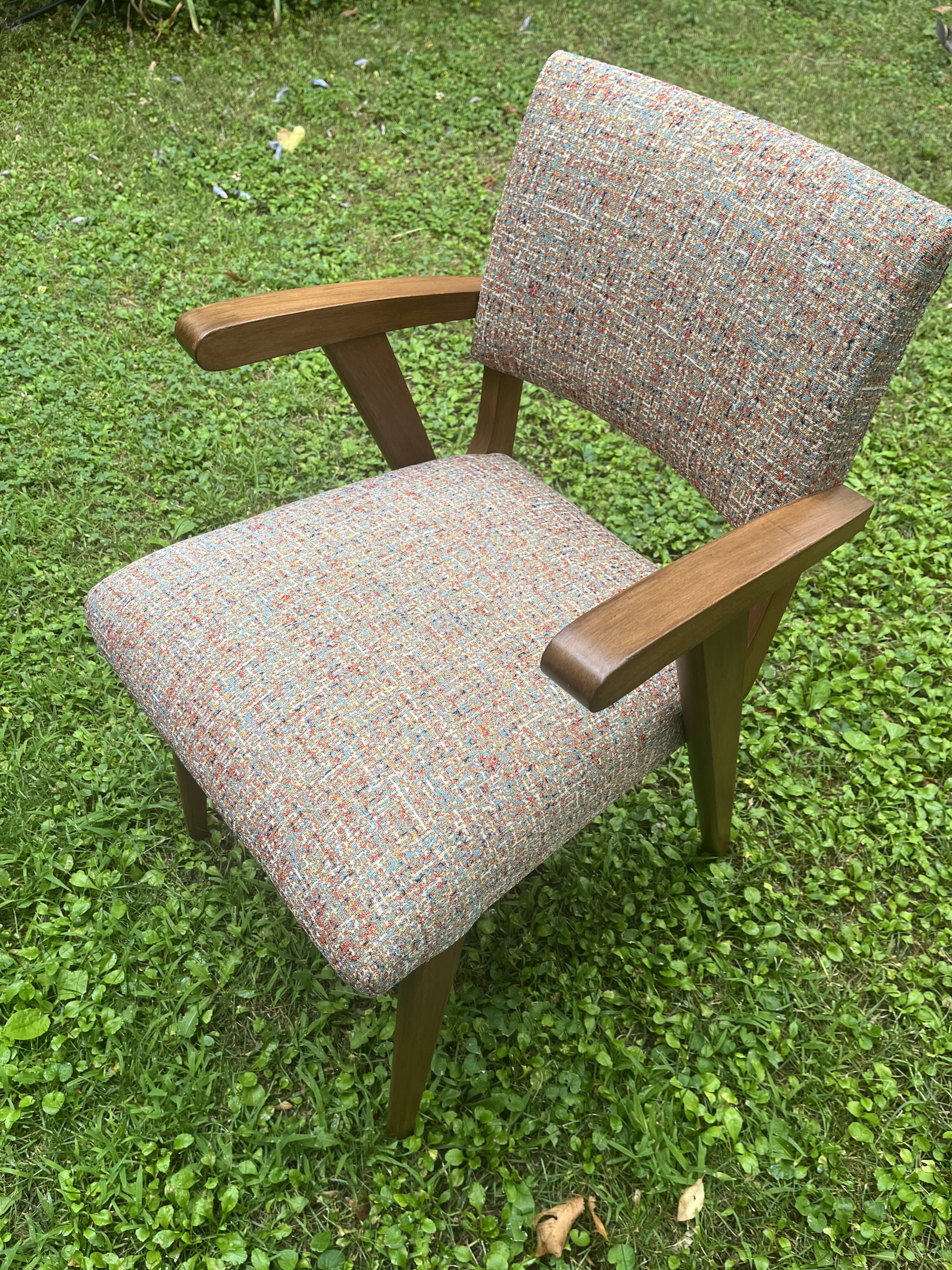 Mid-century bridge armchair