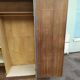 Wardrobe - wardrobe - Old - Wood - Floral Fabric - Artisanal