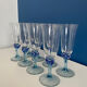 Set of 8 champagne flutes blue luminarc