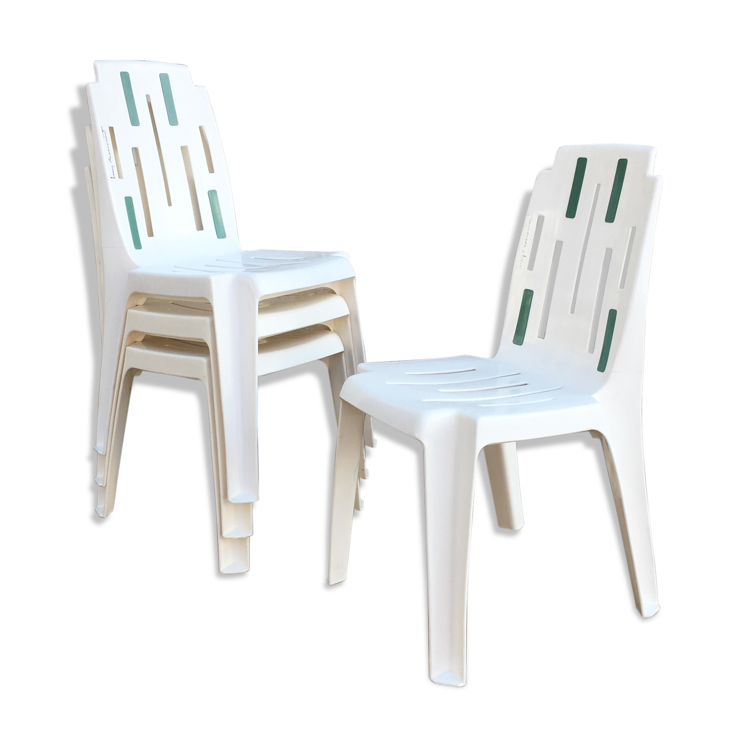 4 chaises « samba » par Pierre Paulin pour Henry Massonnet