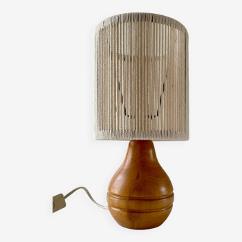 Wood and cotton lamp