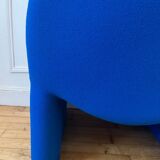 Chauffeuse atal en laine bleue  vintage