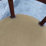 Louis Philippe office armchair in solid walnut