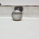 Retro vintage coat rack with 4 aluminum hooks on a wooden frame