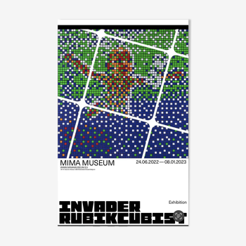 Space Invader - Invader Rubikubist - "Nirvana" - 2020 GRUNGE STREETART