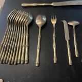 Ensemble de 140 pièces service bambou laiton doré