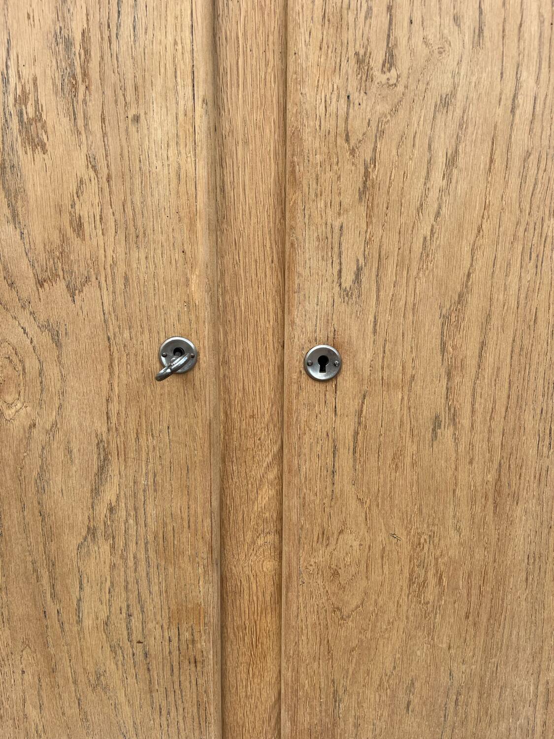 Wooden school cabinet