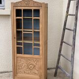 Art deco glass-glazed parisian wardrobe