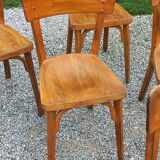 Set of 6 1950s bistro chairs