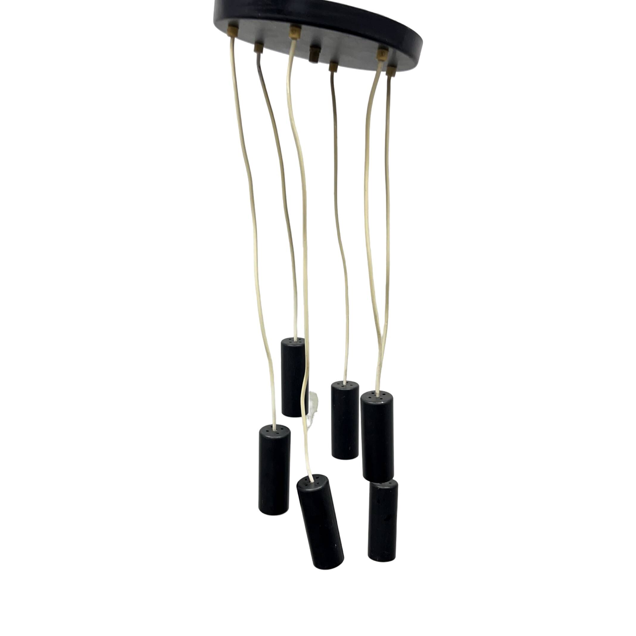 Elektroinstala Jílové cascade pendant lamp Czechoslovakia 1970