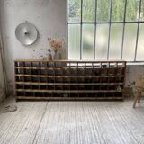 Meuble de métier pin à cases XL 250cm