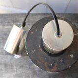 Vintage moulded glass hanging lamp