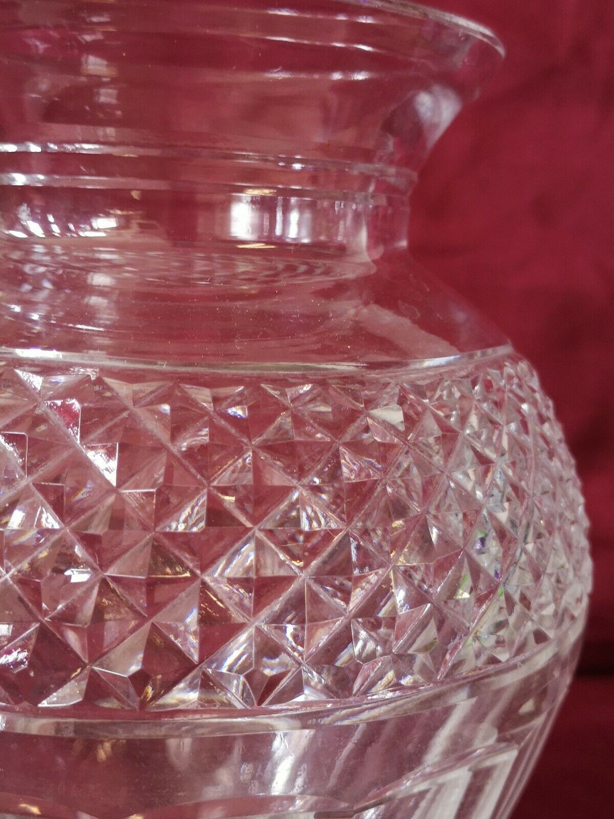 Crystal vase baluster shape