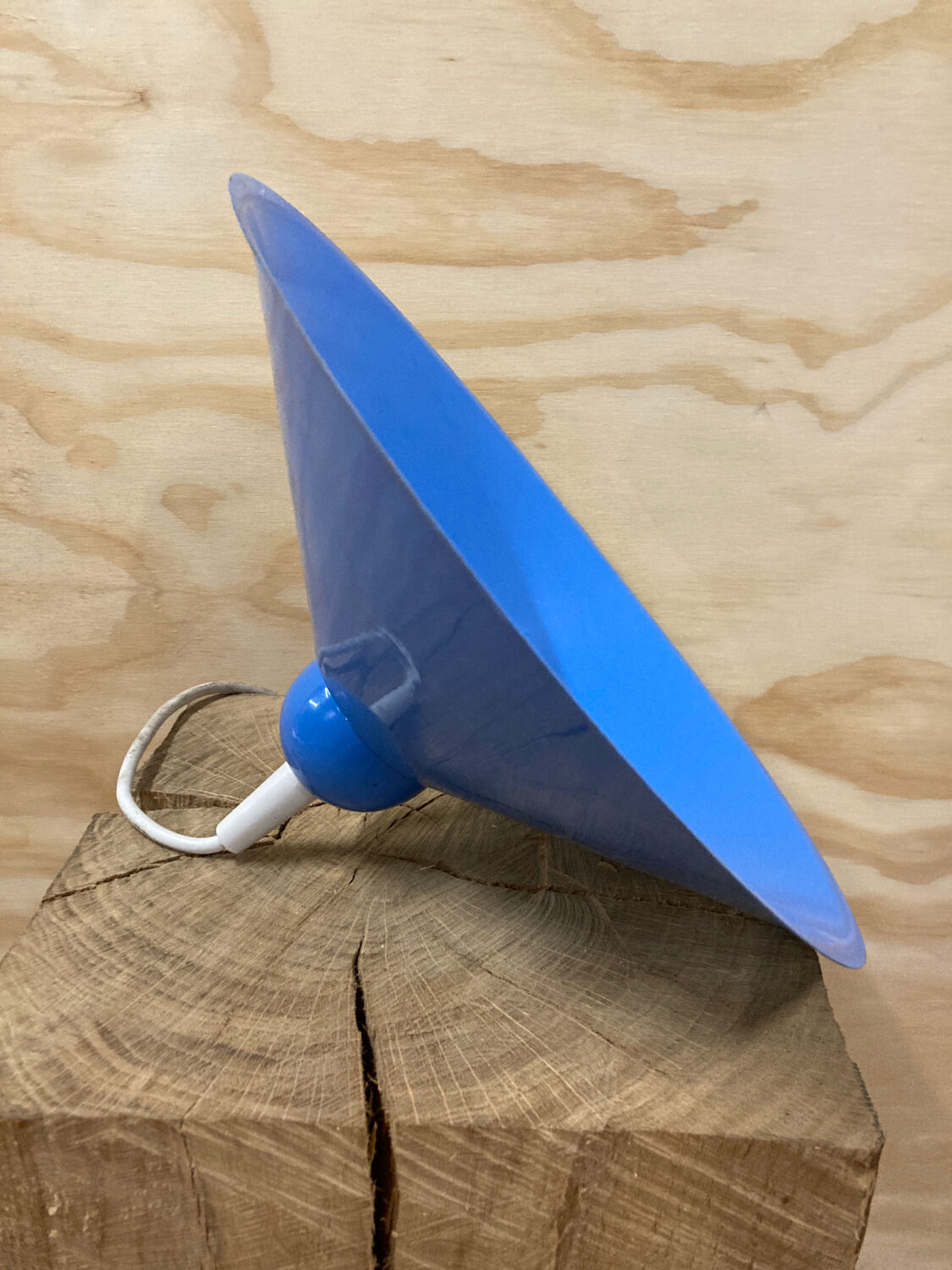 Vintage blue metal pendant light