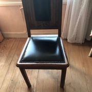 Lot de 5 chaises Art deco + une avec pied cassé