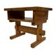Vintage bedside table side table pinewood 70's design