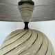 Barbi Ivory and Gold Ceramic Spherical Table Lamp