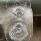 2 large crystal water glasses engraved Villeroy & Boch tulip shape