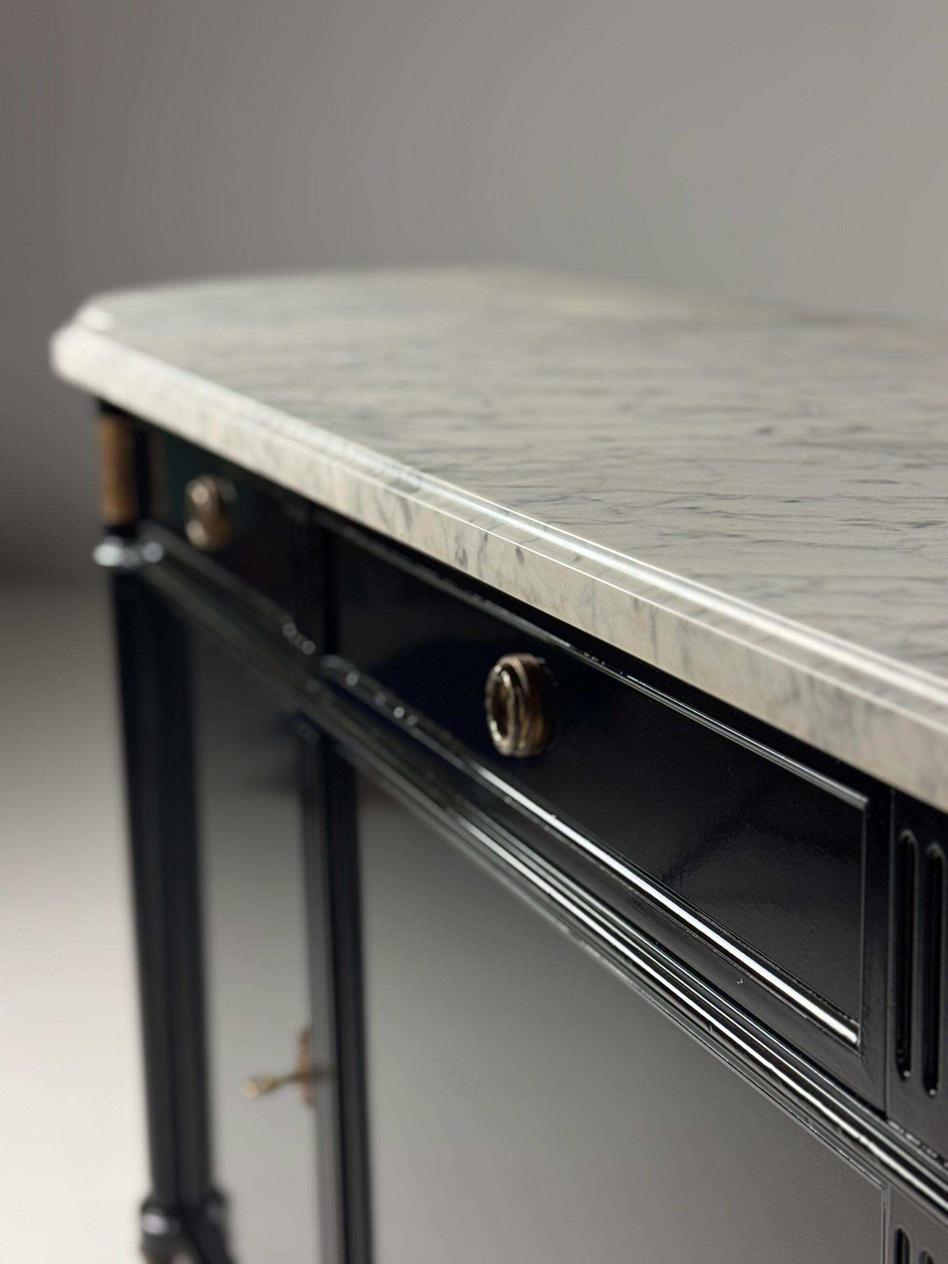 Black Louis XVI style sideboard