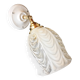 Vintage molded glass wall light