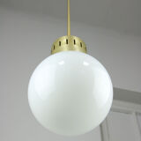 Mid-century modern opaline pendant lamp