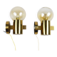 Wall lamps by H. A. Jakobsson, Sweden, 1960s