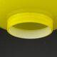 Yellow glass pendant lamp, Yugoslav mid-century, 1970s.