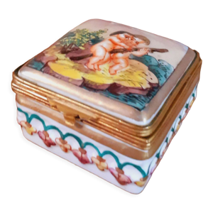 Coffret à bijoux en porcelaine,