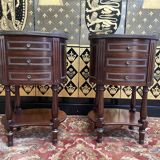 Pair of Louis XVI style bedside tables