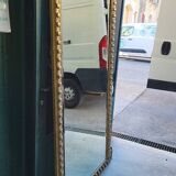 LARGE GOLDEN BEVELLED MIRROR WITH HEAD REF JE