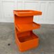 Chevet, desserte Flair orange pour Prisunic