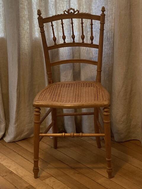 Napoleon III caned chair