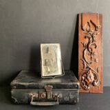 Small 19th century carved wooden wall panel