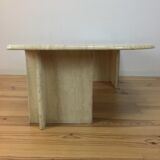 Travertine coffee table