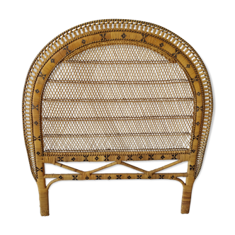 Vintage rattan headboard