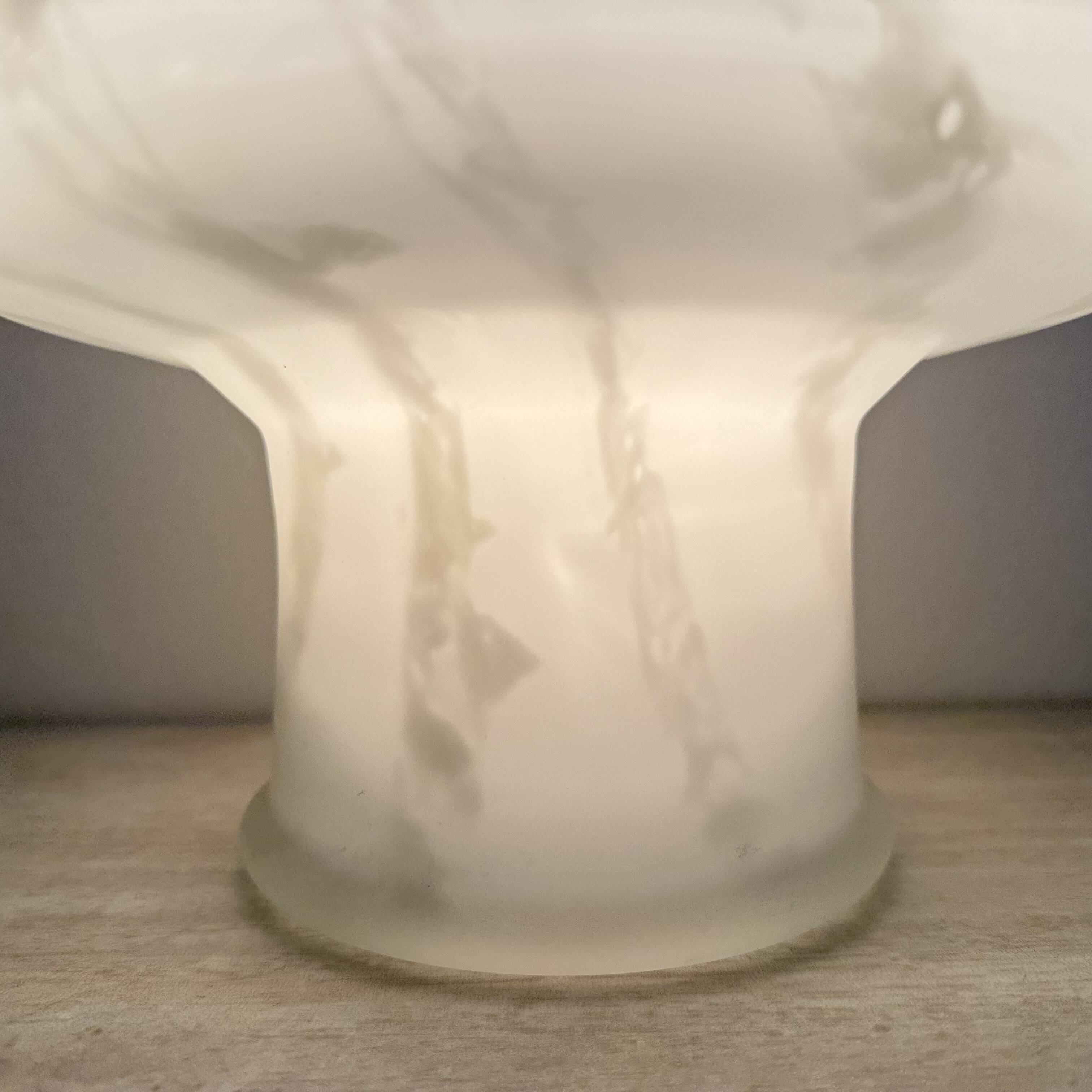 Mid-century Murano glass mushroom table lamp , 1970s