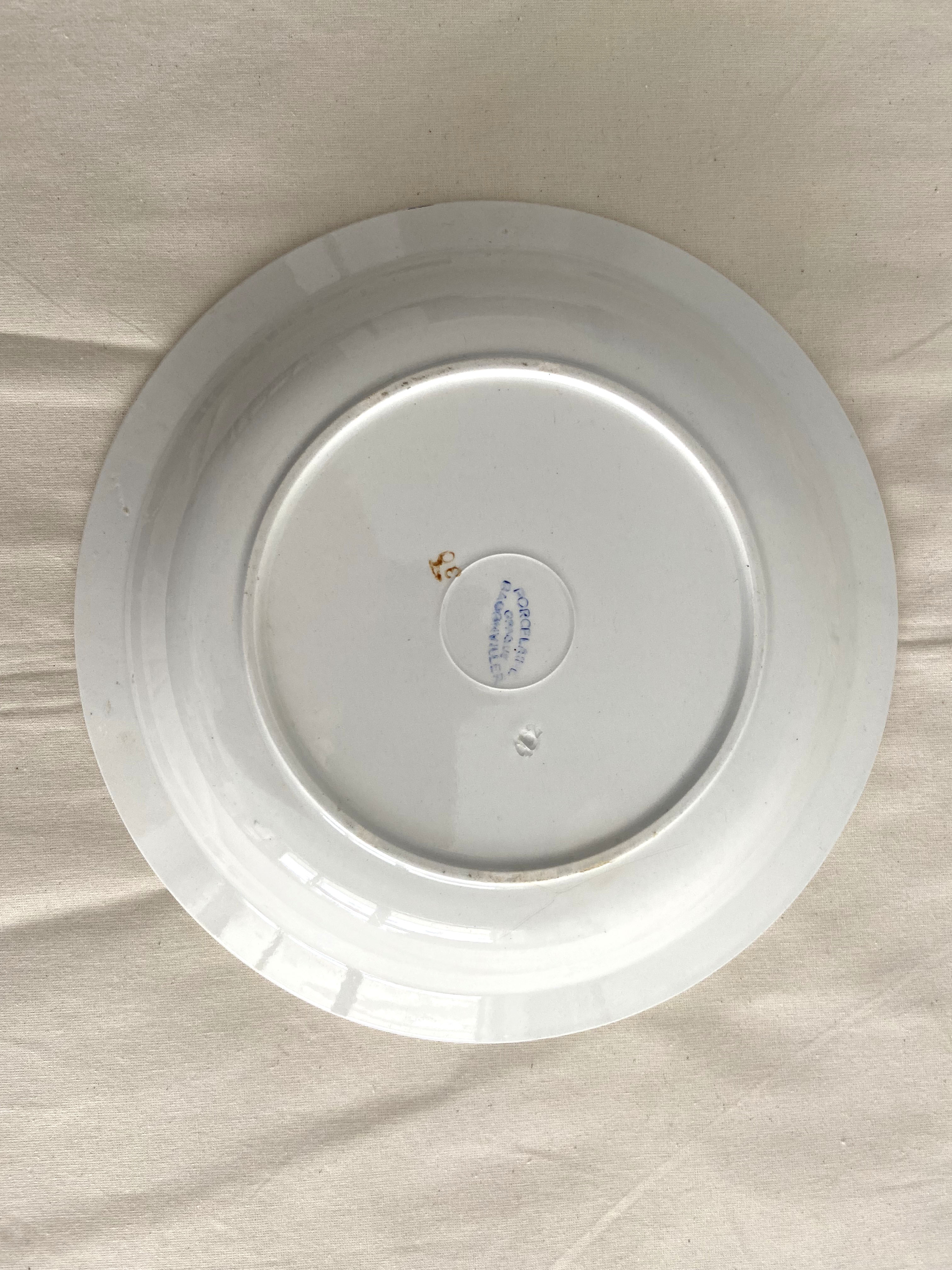 Hollow dish in Badonviller porcelain
