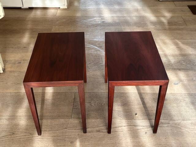 2 rosewood bedside tables by Severin Hansen - Denmark 1960s