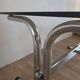 Chrome and smoked glass coffee table, 60-70.
