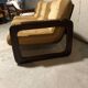 Salon 3 pieces Scandinavian "sleigh" vintage corduroy original 1960