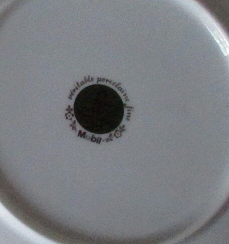 Fine porcelain dessert plates from Bavaria -botaniqu