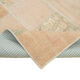 Tapis patchwork oriental contemporain fait à la main 172 cm x 242 cm beige patchwork
