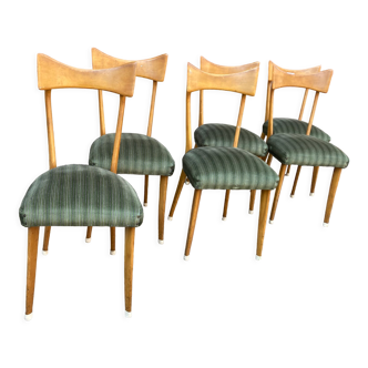 Set of 6 vintage design chairs from the 60s