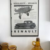 Advertising poster Renault 1930