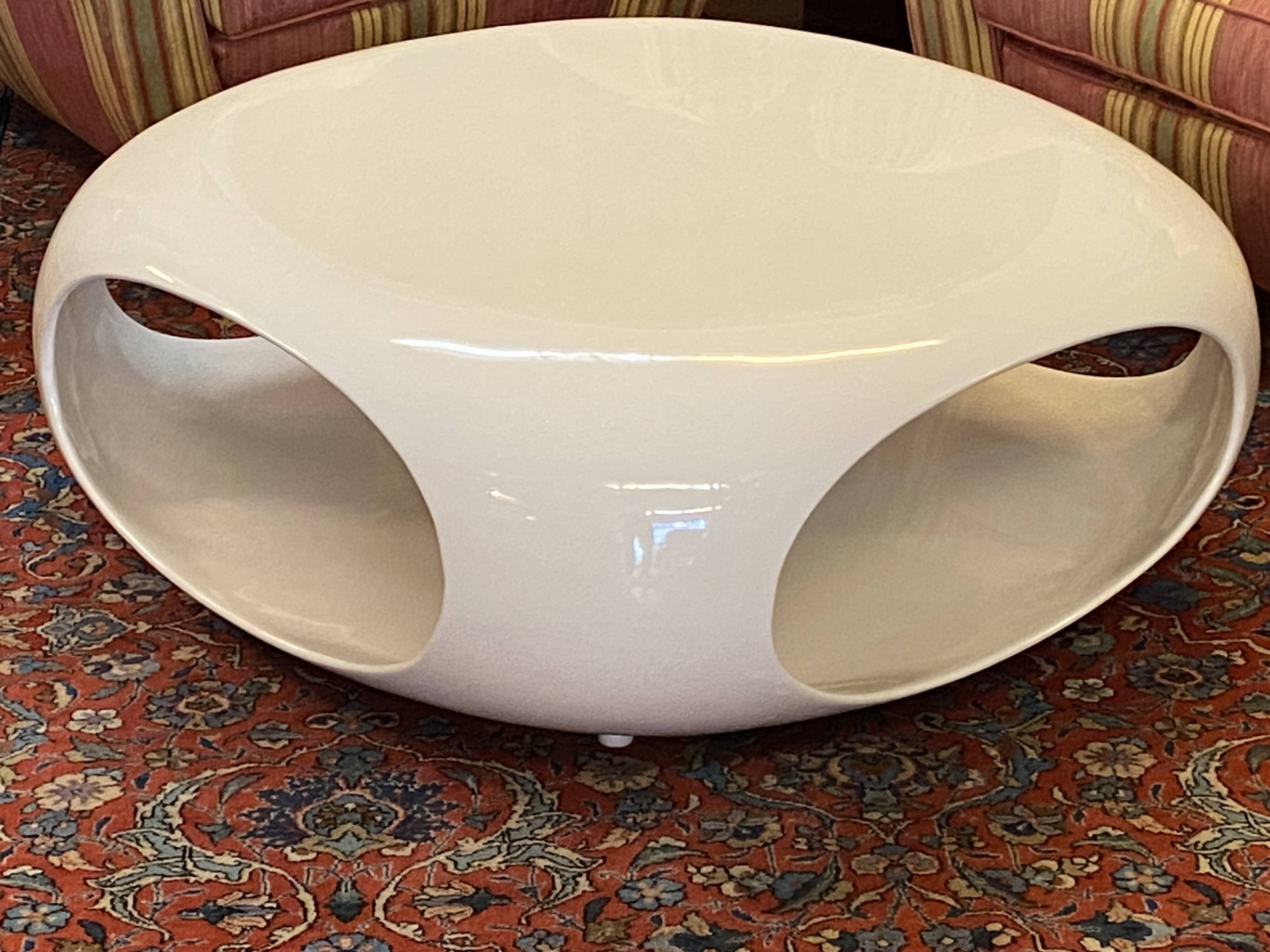 80s fiberglass coffee table