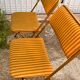 Paire de chaises en velours Lafuma » modèle "Chantazur"