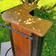 Bar from the 50s/60s in solid blond oak and black metal