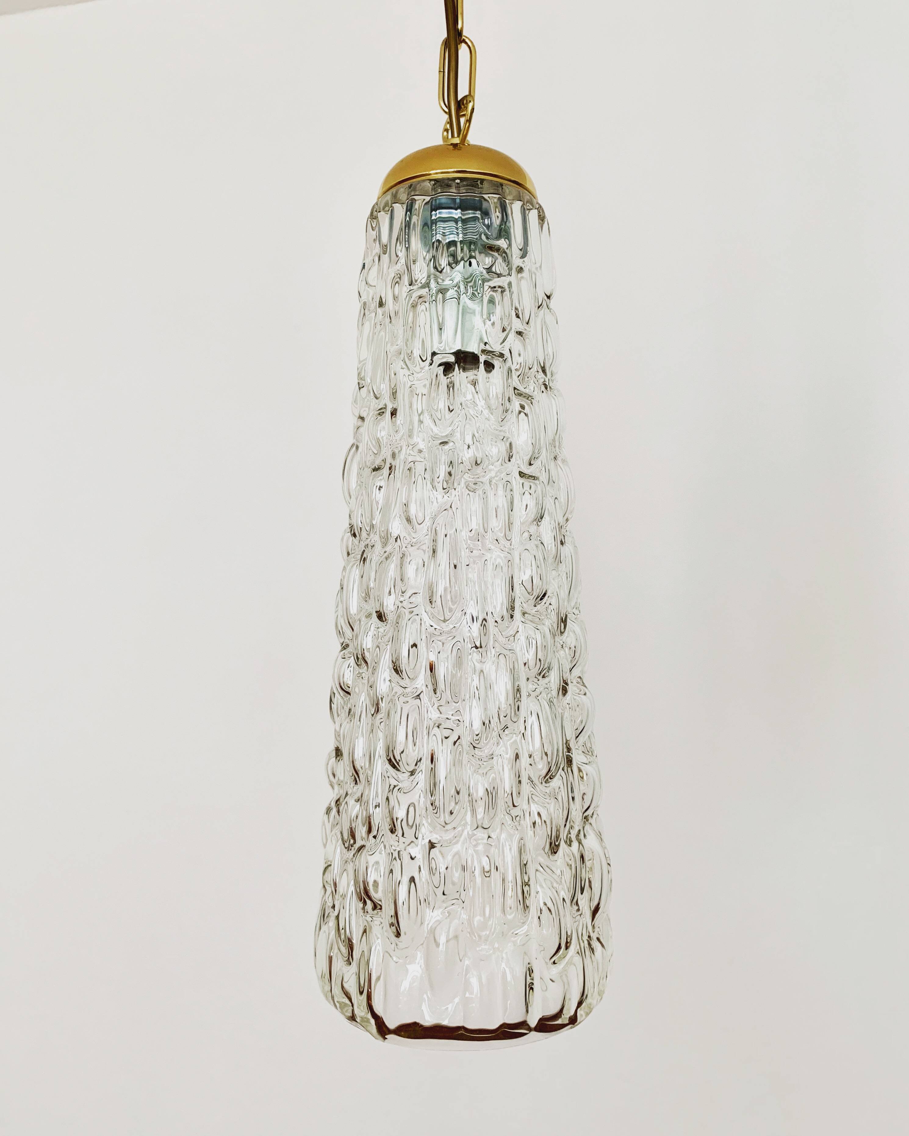 Crystal glass pendant lamp by Rupert Nikoll