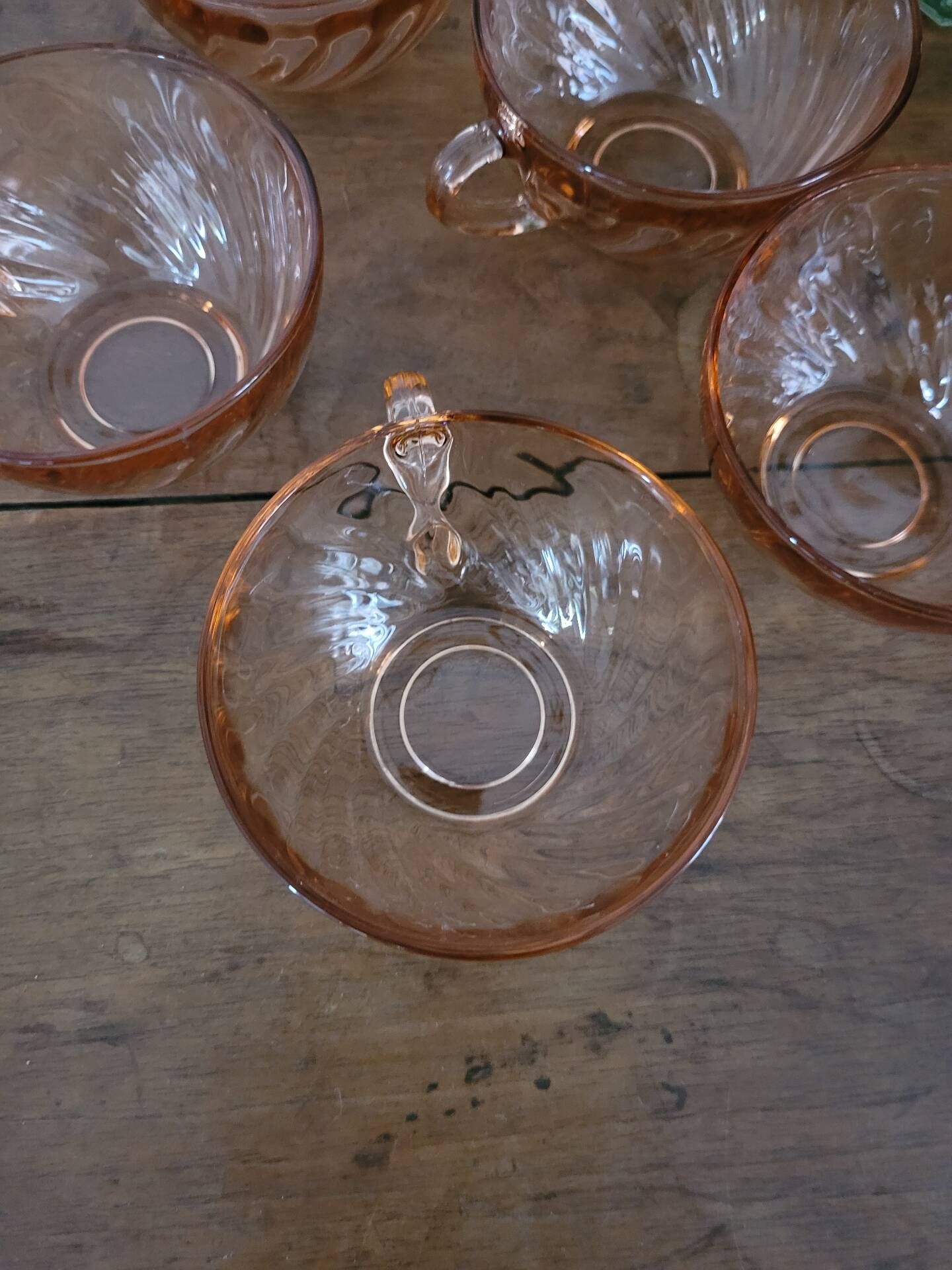 Set of 5 Rosaline Arcoroc coffee cups