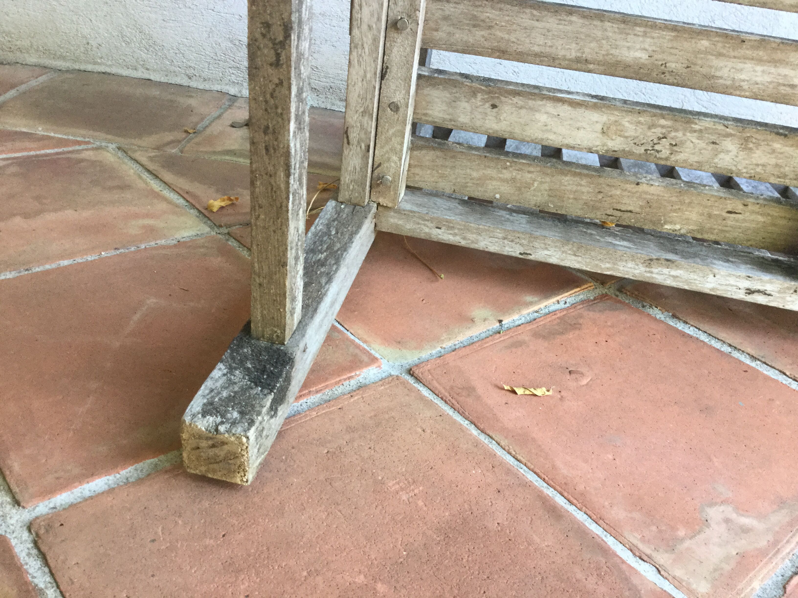 English teak park bench